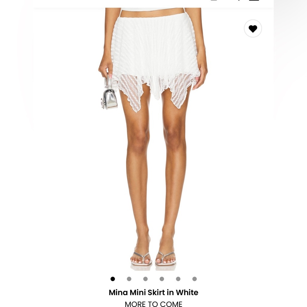 More To Come Mina Mini Skirt in White